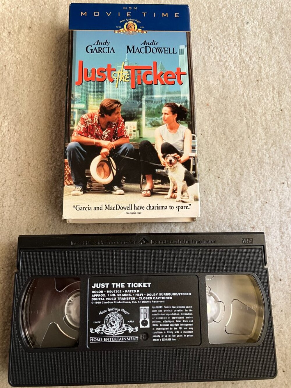 10/$20: Just the Ticket VHS
